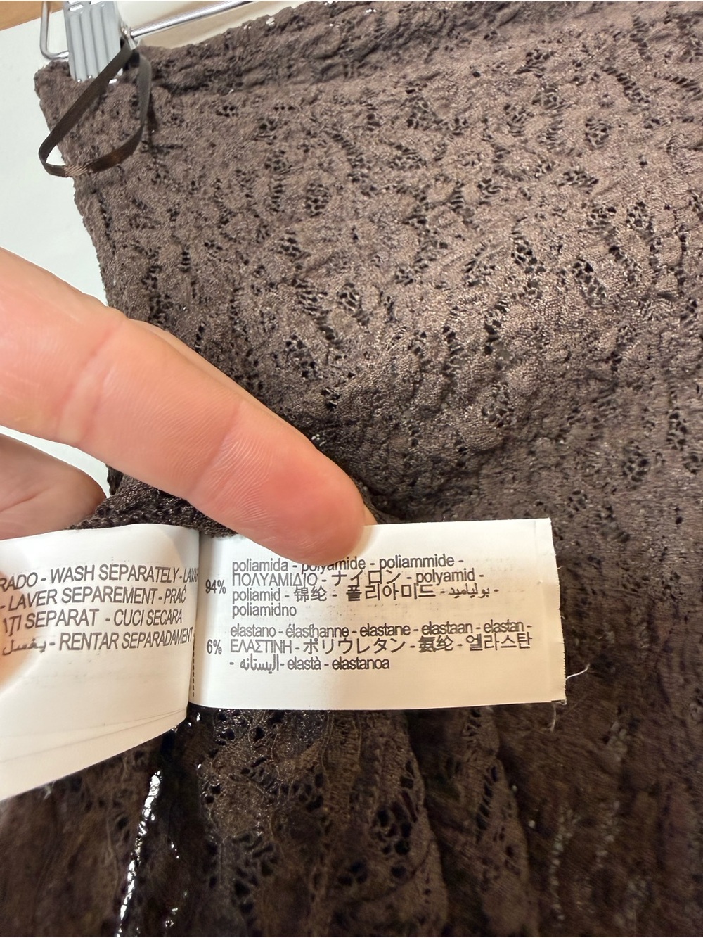 Zara Sheer Lace Scarf Hem Whimsy Fairycore Whimsical Peplum Tube Top Brown - Picture 3 of 7